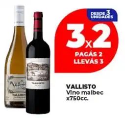 Supermayorista Vital VALLISTO Vino malbec oferta