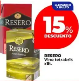 Supermayorista Vital Resero vino tetrabrik oferta