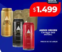 Supermayorista Vital Andes origen cerveza lata oferta