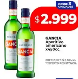 Supermayorista Vital Gancia aperitivo americano oferta