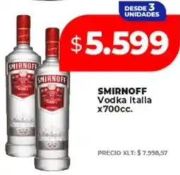 Supermayorista Vital Smirnoff vodka italla oferta