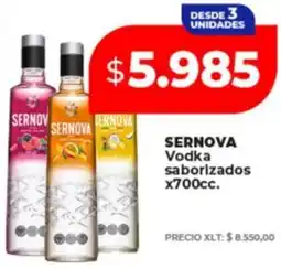 Supermayorista Vital Sernova vodka saborizados oferta