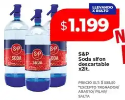 Supermayorista Vital S&p soda sifon descartable oferta
