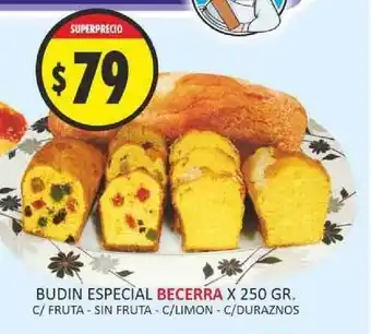 Supermercados Becerra Becerra Budin Especial x 250gr oferta