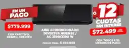 Supermayorista Vital Hisense aire acondicionado inverter / ac oferta