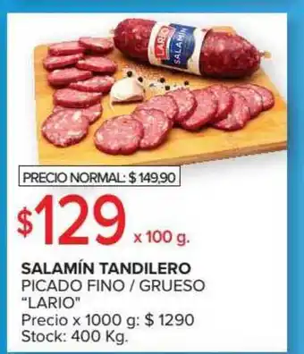 Lario Salamín Tandilero Picado Fino / Grueso x 100g