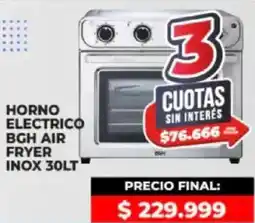 Supermayorista Vital Bgh air horno electrico fryer inox oferta