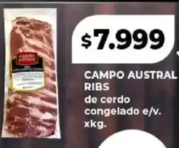 Supermayorista Vital Campo austral ribs de cerdo congelado oferta