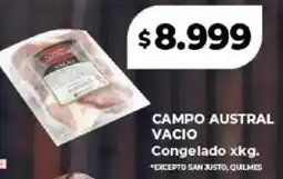 Supermayorista Vital Campo austral vacio congelado oferta