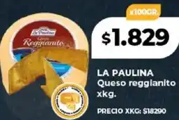 Supermayorista Vital La paulina queso reggianito oferta