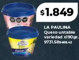 Supermayorista Vital La paulina queso untable variedad oferta
