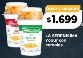 Supermayorista Vital La serenisima yogur con cereales oferta
