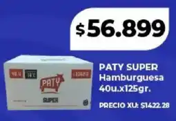 Supermayorista Vital Paty super hamburguesa oferta