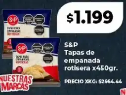 Supermayorista Vital S&p tapas de empanada rotisera oferta