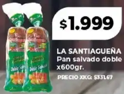 Supermayorista Vital La santiagueña pan salvado doble oferta
