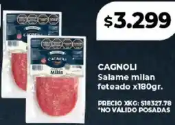 Supermayorista Vital Cagnoli salame milan feteado oferta