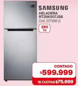 Naldo Lombardi Samsung heladera RT29K507JS8 oferta