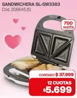 Naldo Lombardi Sandwichera SL-SW3383 oferta