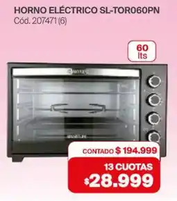 Naldo Lombardi Horno eléctrico SL-TOR060PN oferta