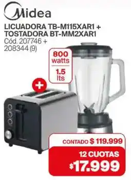Naldo Lombardi Midea licuadora tb-m115xar1 oferta