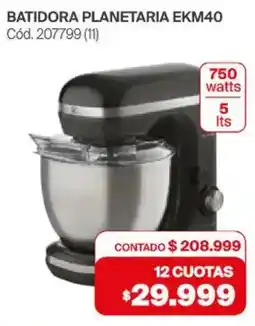 Naldo Lombardi Batidora planetaria EKM40 oferta