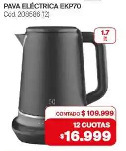 Naldo Lombardi Electrolux pava eléctrica EKP70 oferta