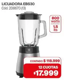 Naldo Lombardi Electrolux licuadora EBS30 oferta