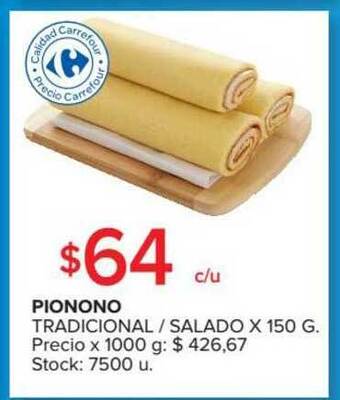 Carrefour Market Pionono Tradicional / Salado x 150g oferta