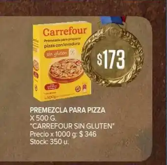 Carrefour Market Carrefour sin Gluten Premezcla Para Pizza x 500g. oferta