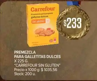 Carrefour Market Carrefour sin Gluten Premezcla Para Galletitas Dulces x 225g oferta
