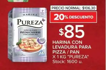 Carrefour Market Pureza Harina Con Levadura Para Pizza / Pan x 1Kg. oferta