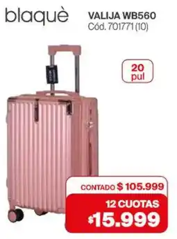Naldo Lombardi Blaquè valija WB560 oferta