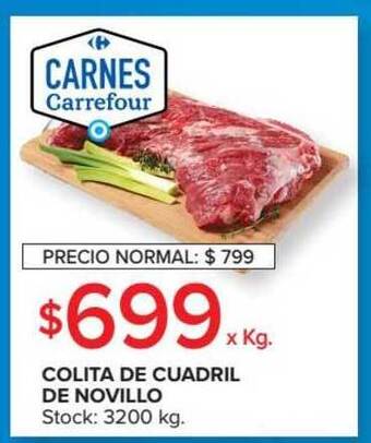 Carrefour Market Colita De Cuadril De Novillo x kg oferta