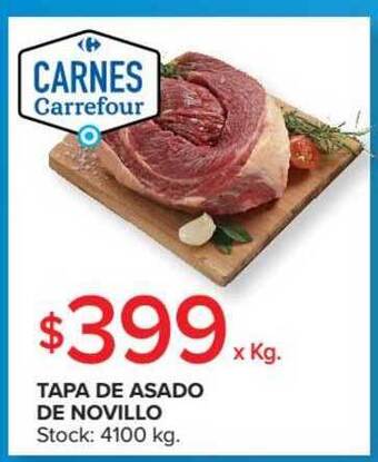 Carrefour Market Tapa De Asado De Novillo x kg oferta