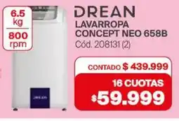 Naldo Lombardi Drean lavarropa concept neo 658B oferta