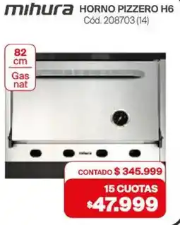 Naldo Lombardi Mihura horno pizzero H6 oferta