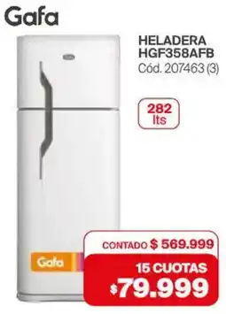 Naldo Lombardi Gafa heladera HGF358AFB oferta