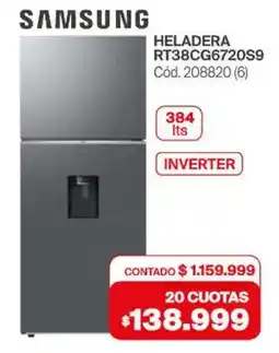 Naldo Lombardi Samsung heladera RT38CG6720S9 oferta
