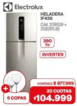 Naldo Lombardi Electrolux heladera IF43S oferta