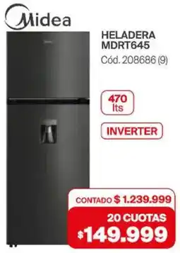 Naldo Lombardi Midea heladera MDRT645 oferta