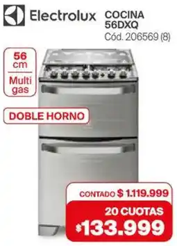Naldo Lombardi Electrolux cocina 56DXQ oferta