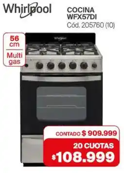Naldo Lombardi Whirlpool cocina WFX57DI oferta