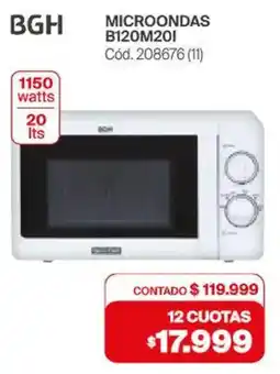Naldo Lombardi Bgh microondas B120M201 oferta