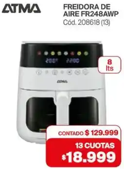 Naldo Lombardi Atma freidora de aire FR248AWP oferta