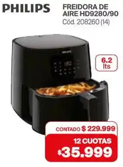 Naldo Lombardi Philips freidora de aire HD9280/90 oferta