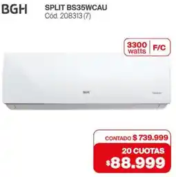 Naldo Lombardi Bgh split BS35WCAU oferta