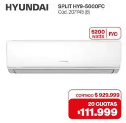 Naldo Lombardi Hyundai split HY9-5000FC oferta