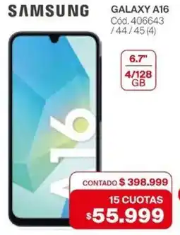 Naldo Lombardi Samsung galaxy a16 6.7" oferta