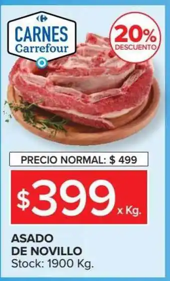 Carrefour Market Carnes Carrefour Asado De Novillo x kg oferta