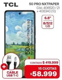 Naldo Lombardi Tcl 50 pro NXTPAPER 6.8" oferta
